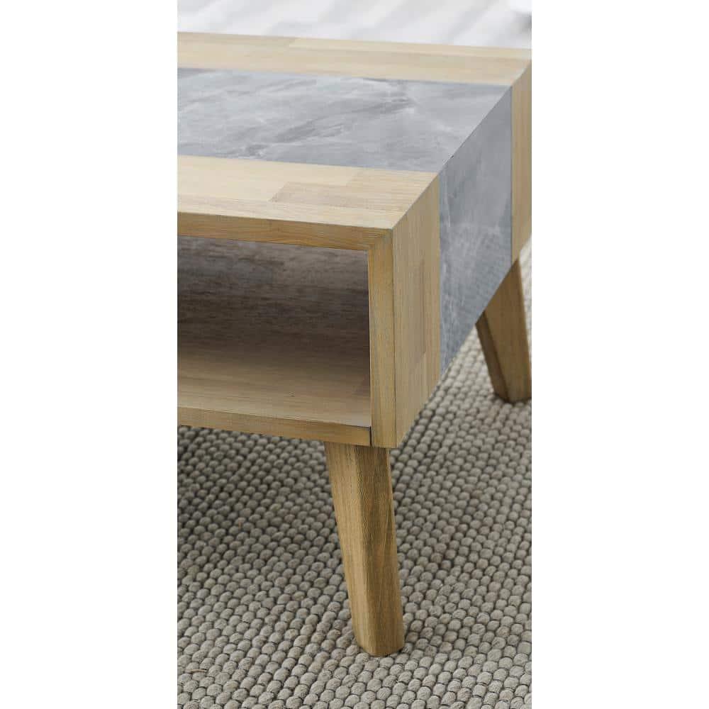 Calgary Gray Sintered Stone Cocktail Table