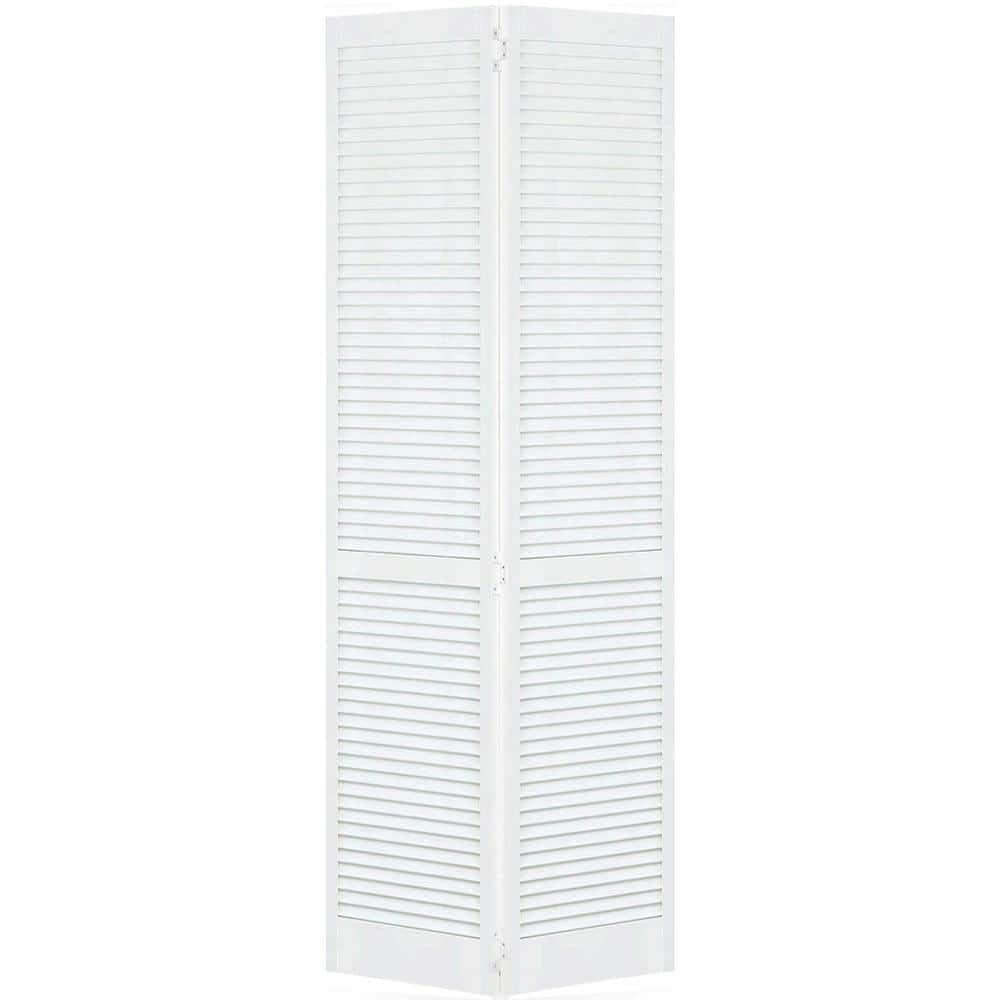 Kimberly Bay Bi-fold Traditional Louver-Louver Unfinished 80 x 28