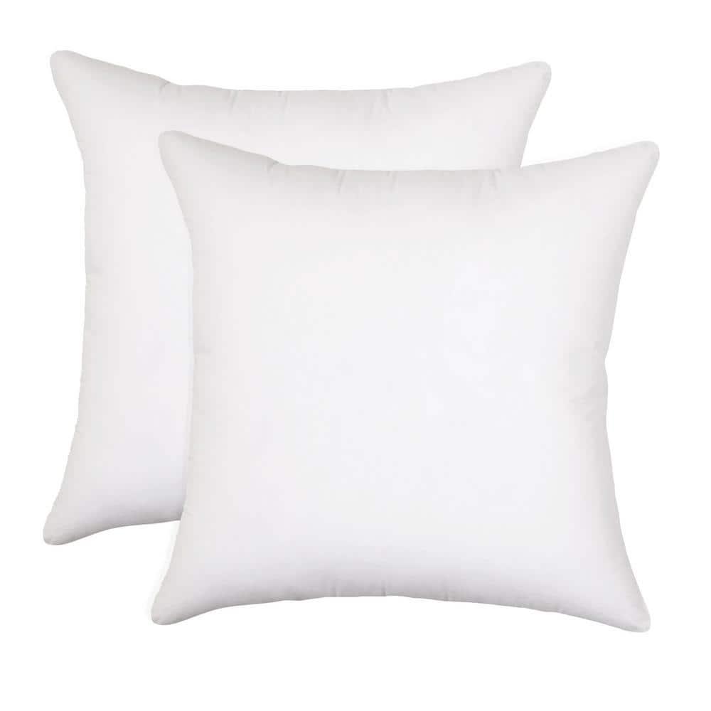 Allied Home Medium/Firm Euro Machine Washable Down Alternative 2pc Bed Pillow White