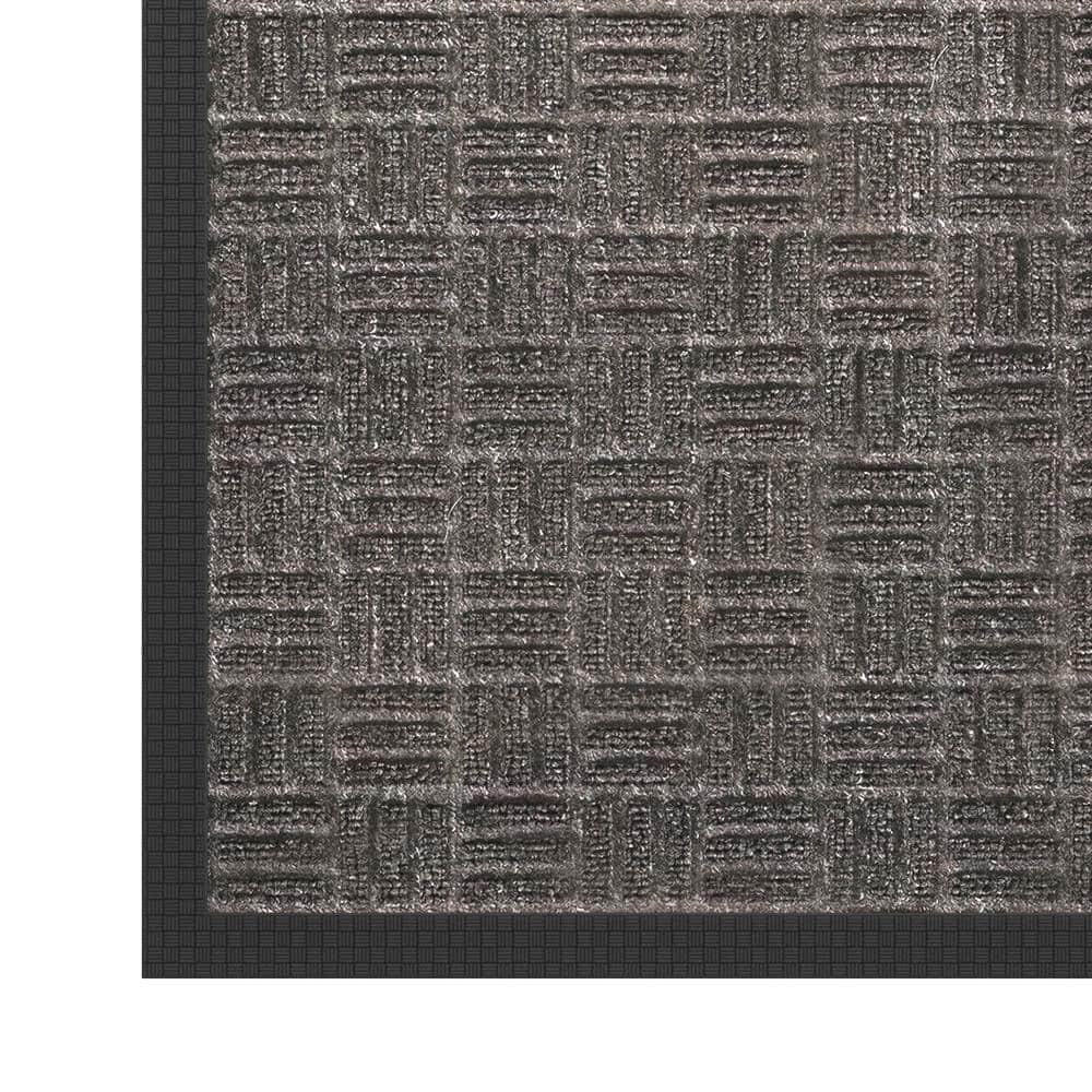 Ottomanson Carpeted Rubber Outdoor Non-Slip Outdoor Door Mat