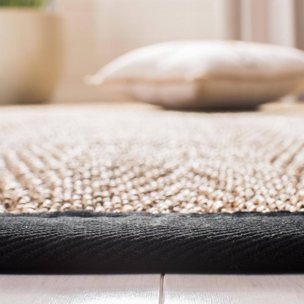 Natural Fiber NF115 Power Loomed Indoor Area Rug - Natural/Black - 8'x10' - Safavieh