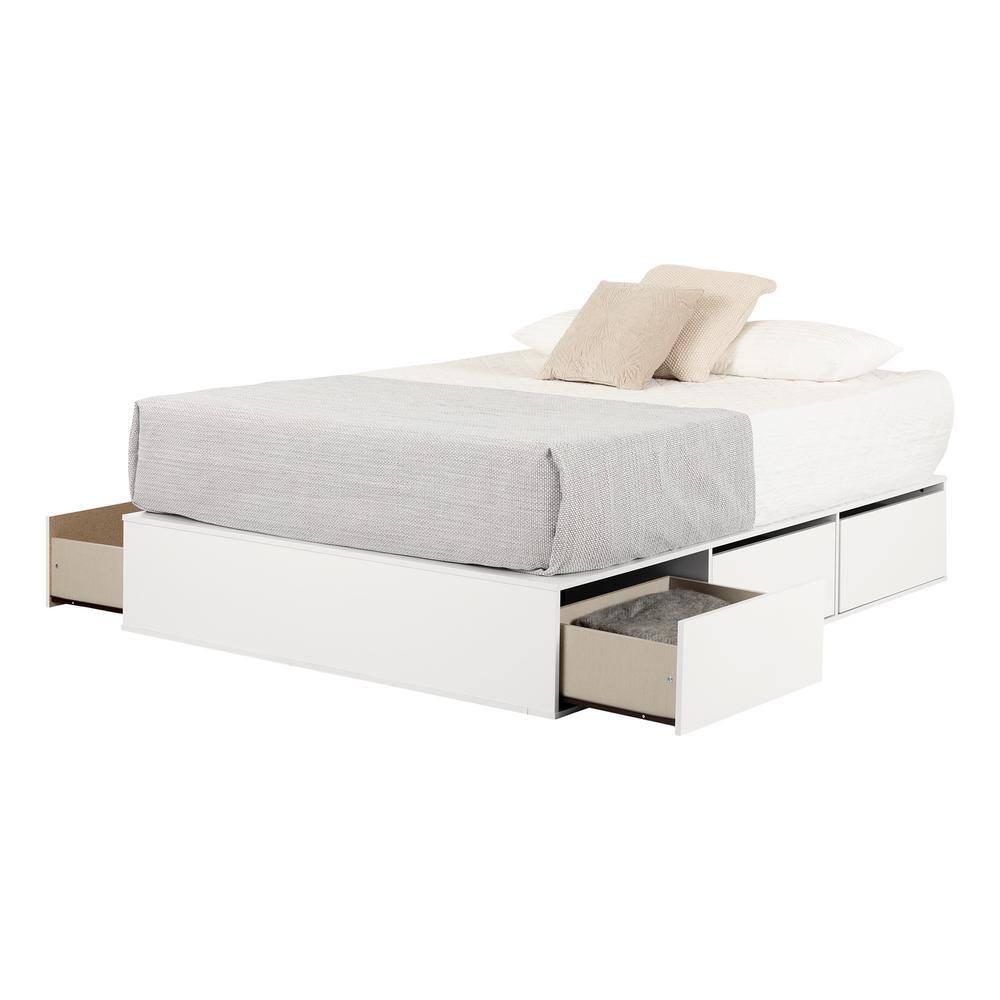 Fusion Queen 6-Drawer Platform Bed Pure Black