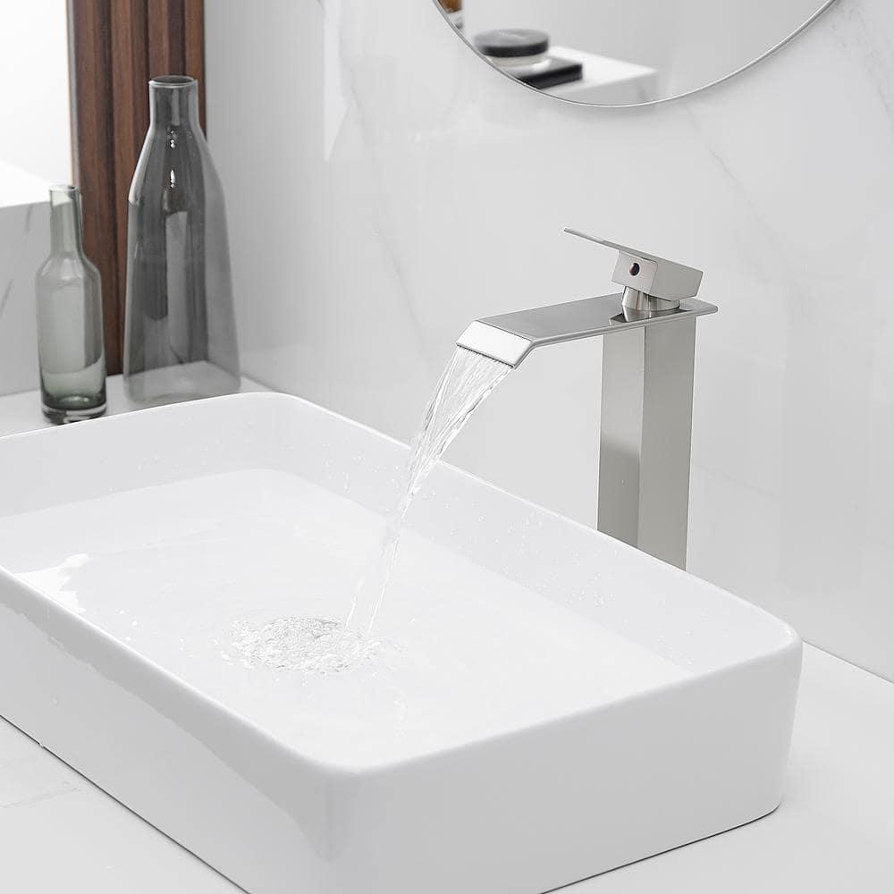 VIBRANTBATH 6004H-N Vessel Sink Faucet Single-handle Bathroom Faucet with Drain Assembly