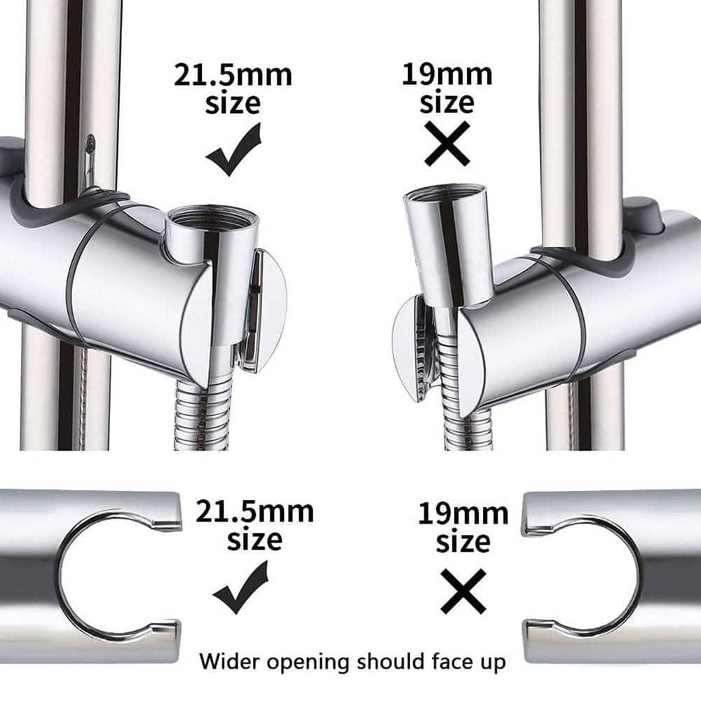5-Spray Multifunction Deluxe Wall Bar Shower Kit with Hand Shower in Polished Chrome