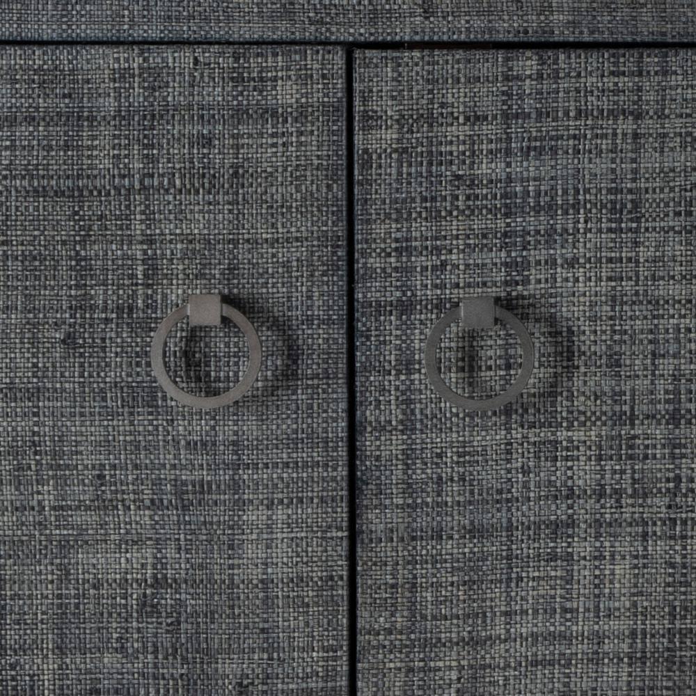 Butler Specialty Company Bar Harbor Raffia 4 Door 70" Sideboard - Charcoal