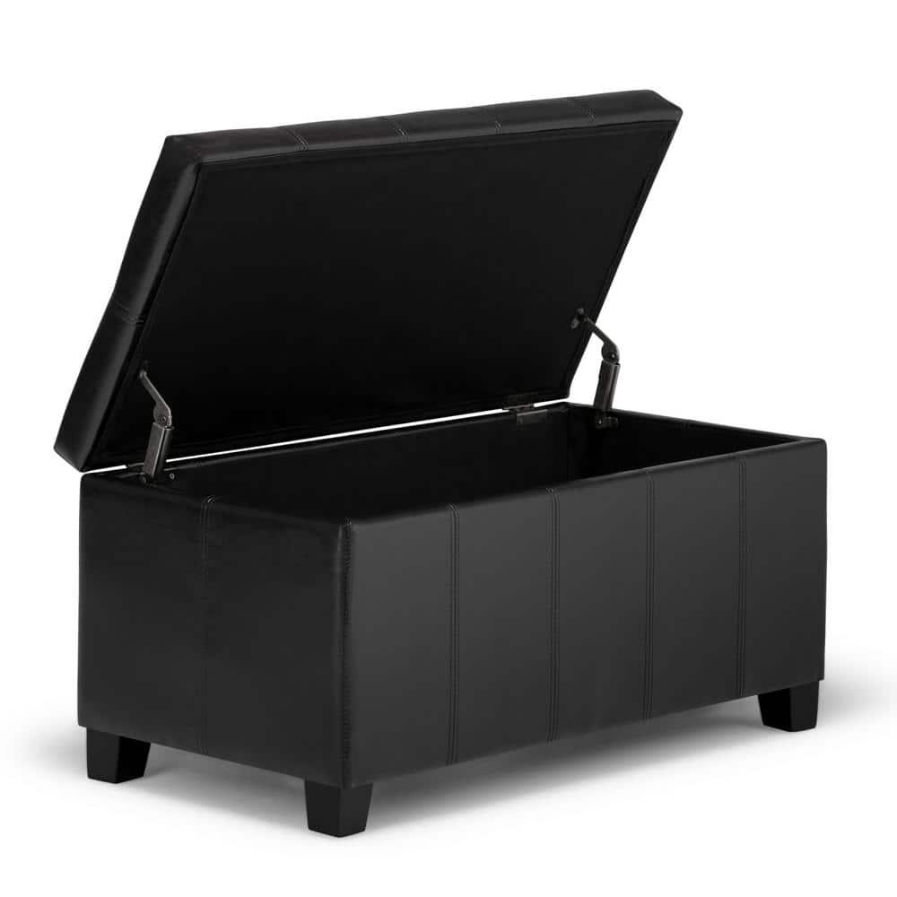 Dover Faux Leather Ottoman