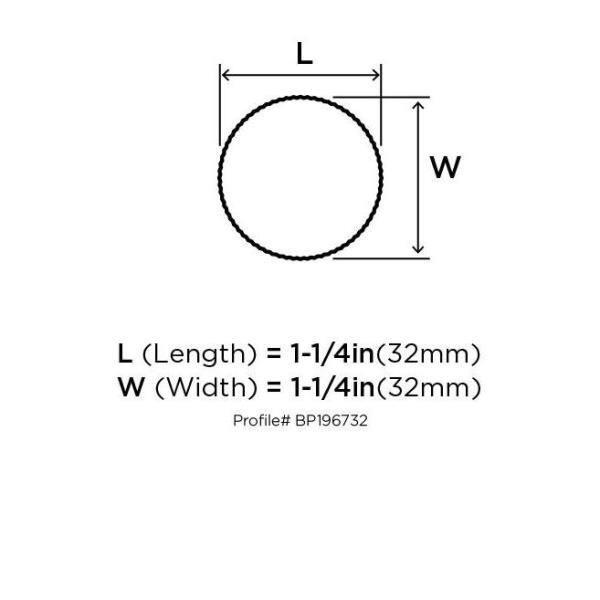 Amerock | Cabinet Knob | Matte Black/Silver Champagne | 1-1/4 inch (32 mm) Diameter | Transcendent | 1 Pack | Drawer Knob | Cabinet Hardware