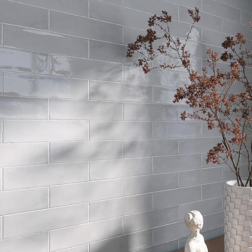 Supreme Tile Rustic 2.95 in. X 11.81 in. Polished Ceramic Subway Wall Tile