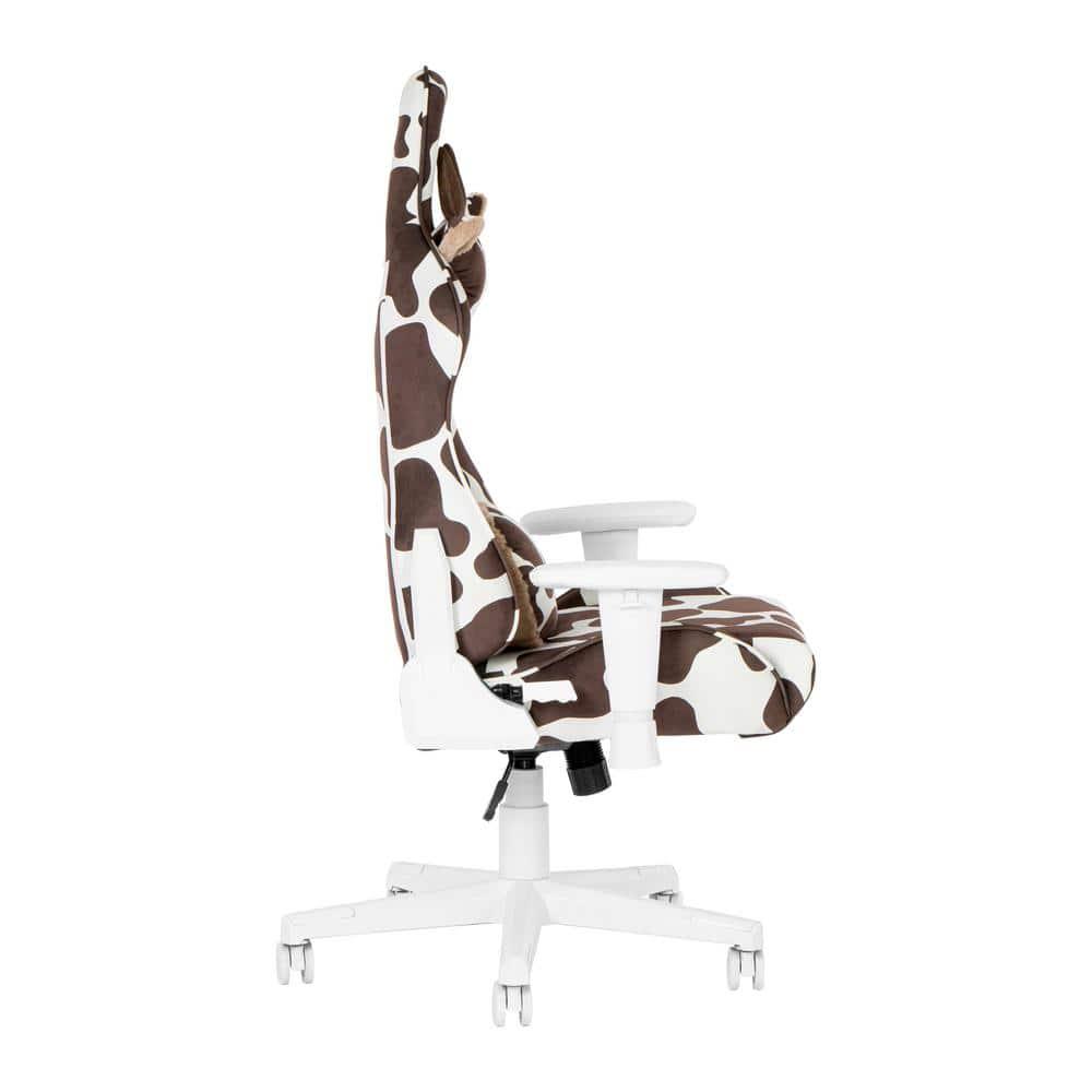 Inbox Zero Inbox Zero TS85 Brown COW Series Gaming Chair