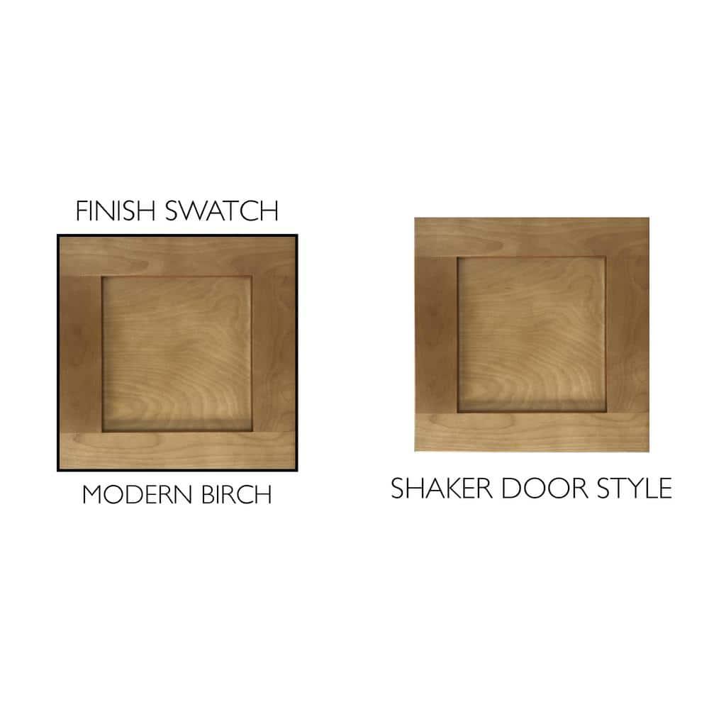 Design House Brookings 36 Inch Bathroom Vanity, Ready to Assemble, Solid Wood, Sherwin Williams – Design House, 587097