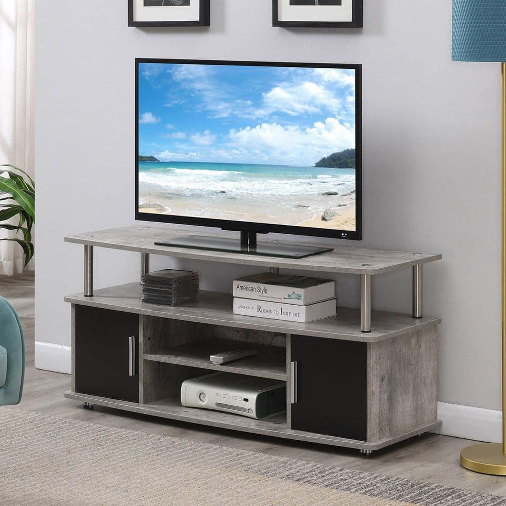 Convenience Concepts Designs2Go Monterey TV Stand, Faux Birch/Black