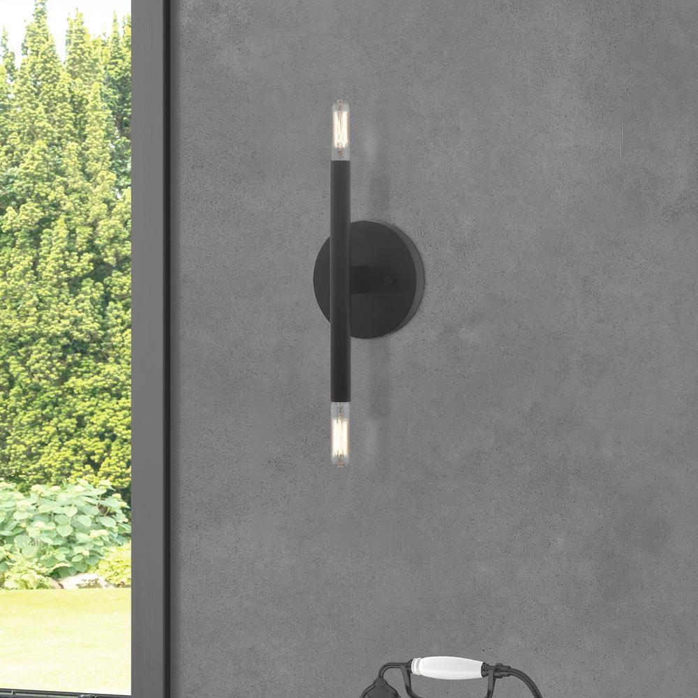 Livex Lighting Copenhagen 2 - Light Wall Light in  Black