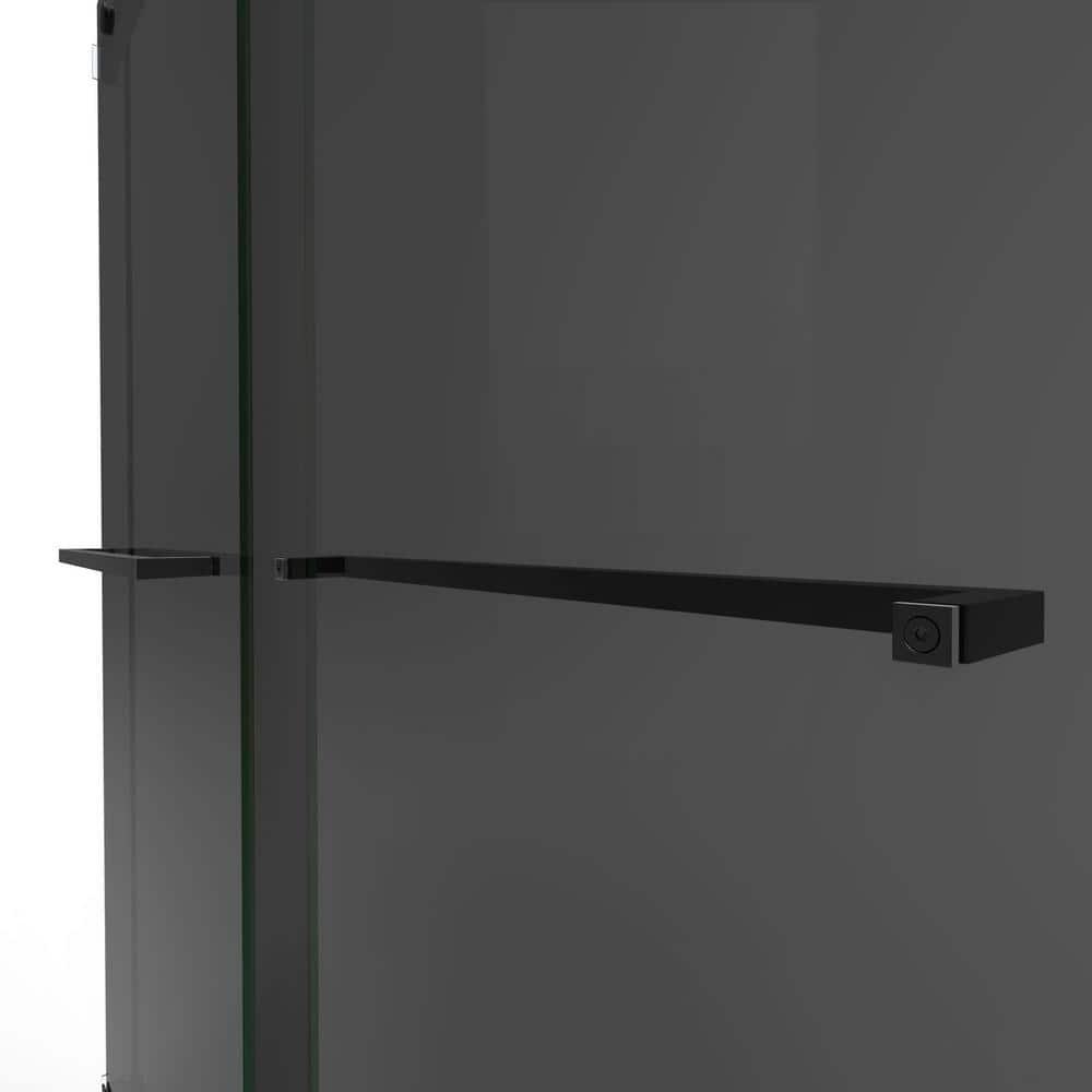 44" - 48" W 76" H Reversible Semi-Frameless Shower Door with ClearMax Technology