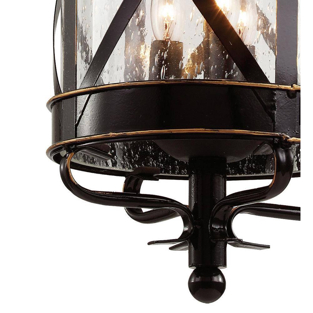 Trans Globe Lighting 5124 Chandler 3 Light 9" Wide Outdoor Taper Candle Mini Pendant -