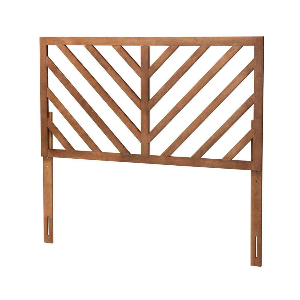 Queen Belisma Wood Headboard Ash Walnut - Baxton Studio