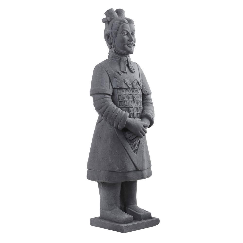 Arlmont & Co. Atas Warrior Weather Resistant Stone Garden Statue