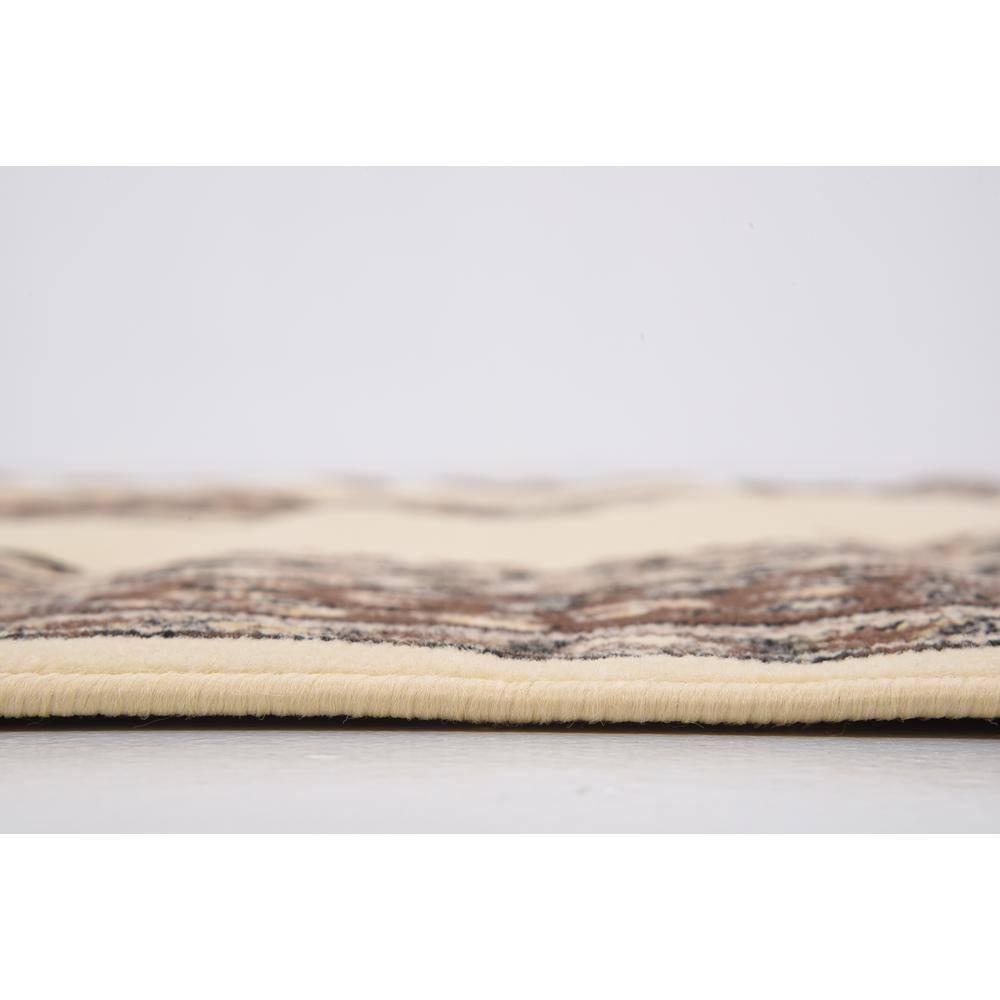 Rugs.com Amaya Collection Rug – 6' x 9' Ivory Medium Rug Perfect For Bedrooms, Dining Rooms, Living Rooms