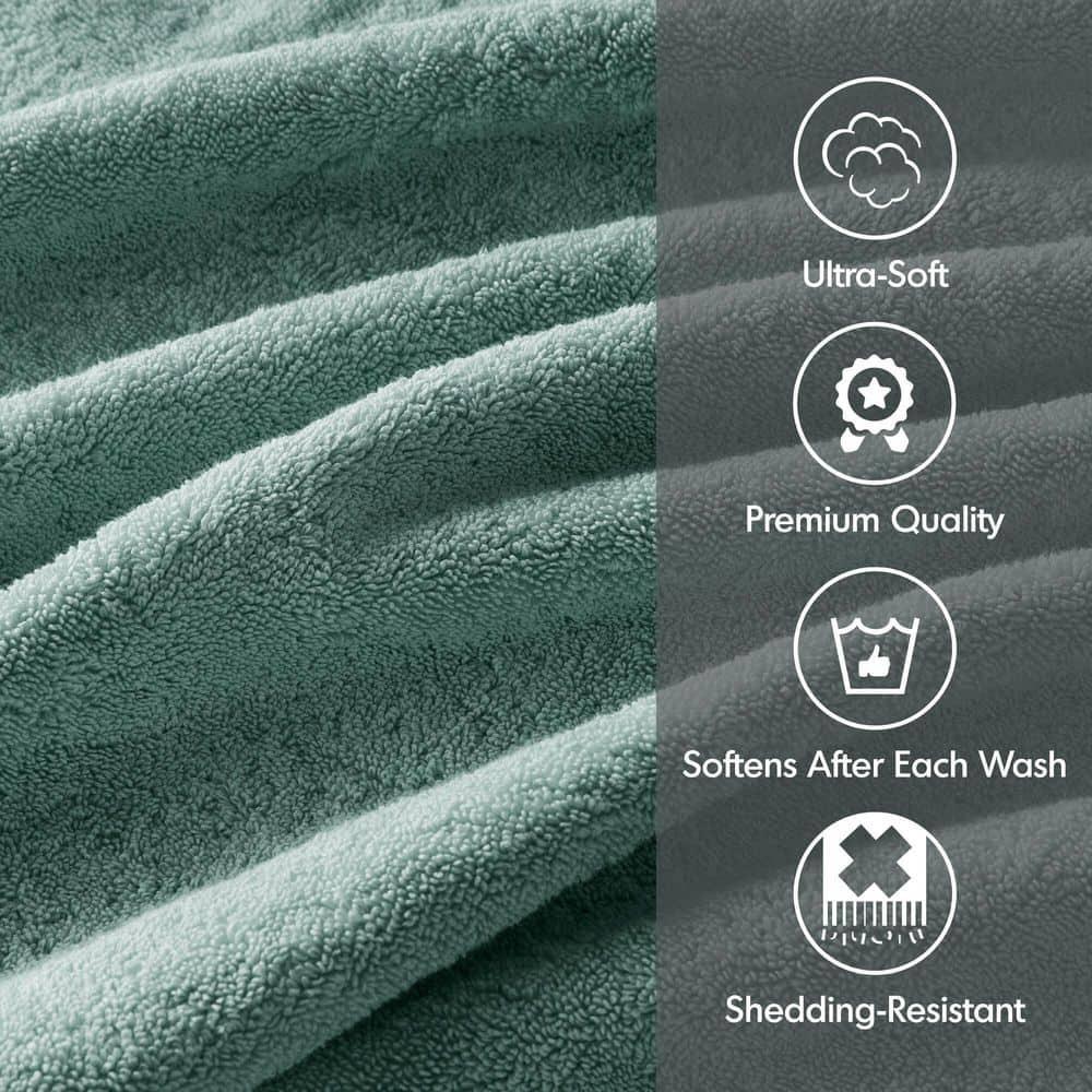 Madison Park Signature 800GSM Ultra-Soft 100% Cotton Absorbent Towel Set