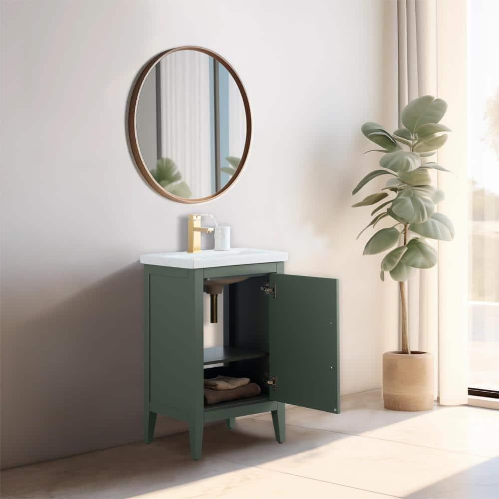 20'' Single Bathroom Vanity with Ceramic Top