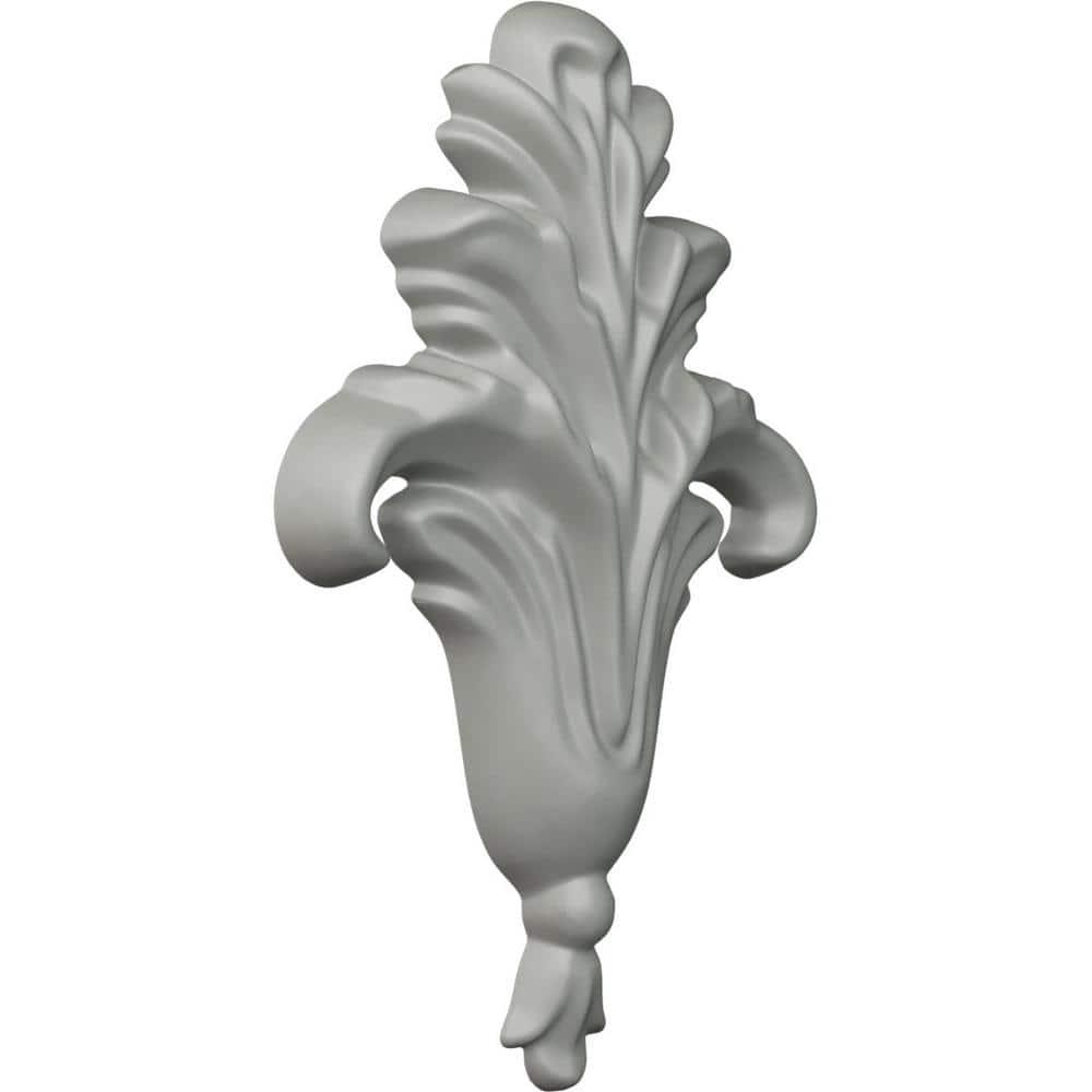 Small Primed Polyurethane Foliage Onlay Accent Piece