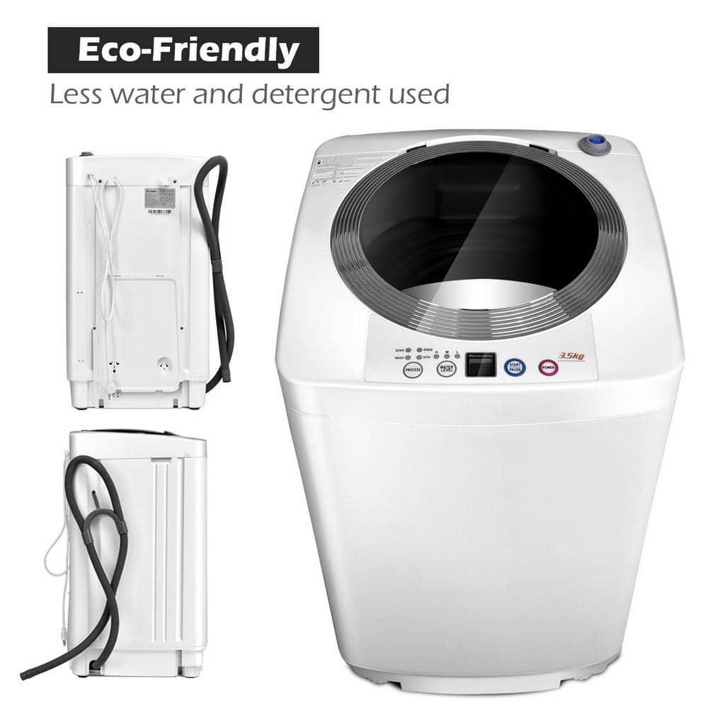 Costway Costway 0.79 cu. ft. High Efficiency Portable Washer in White