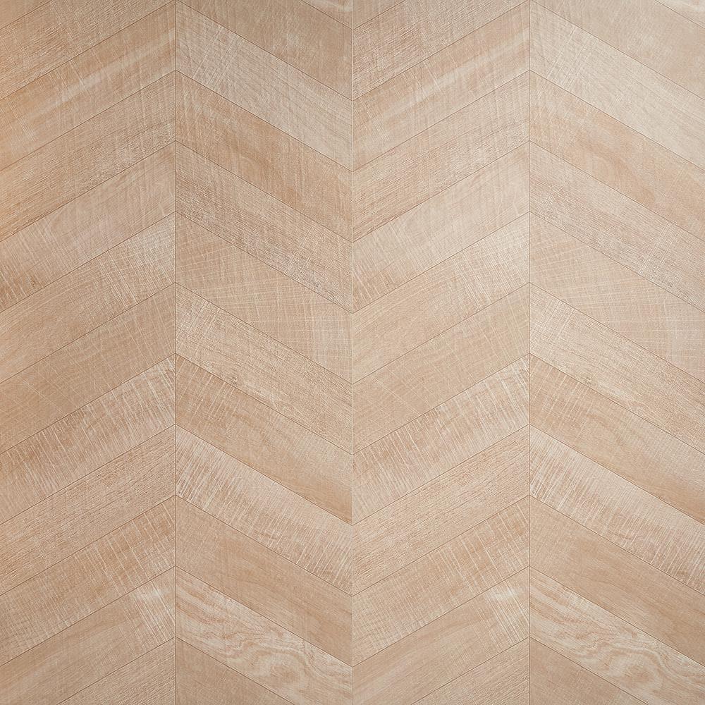 Chevron 24 in. x 48 in. Matte Porcelain Floor and Wall Tile (15.49 Sq. Ft. / Case)