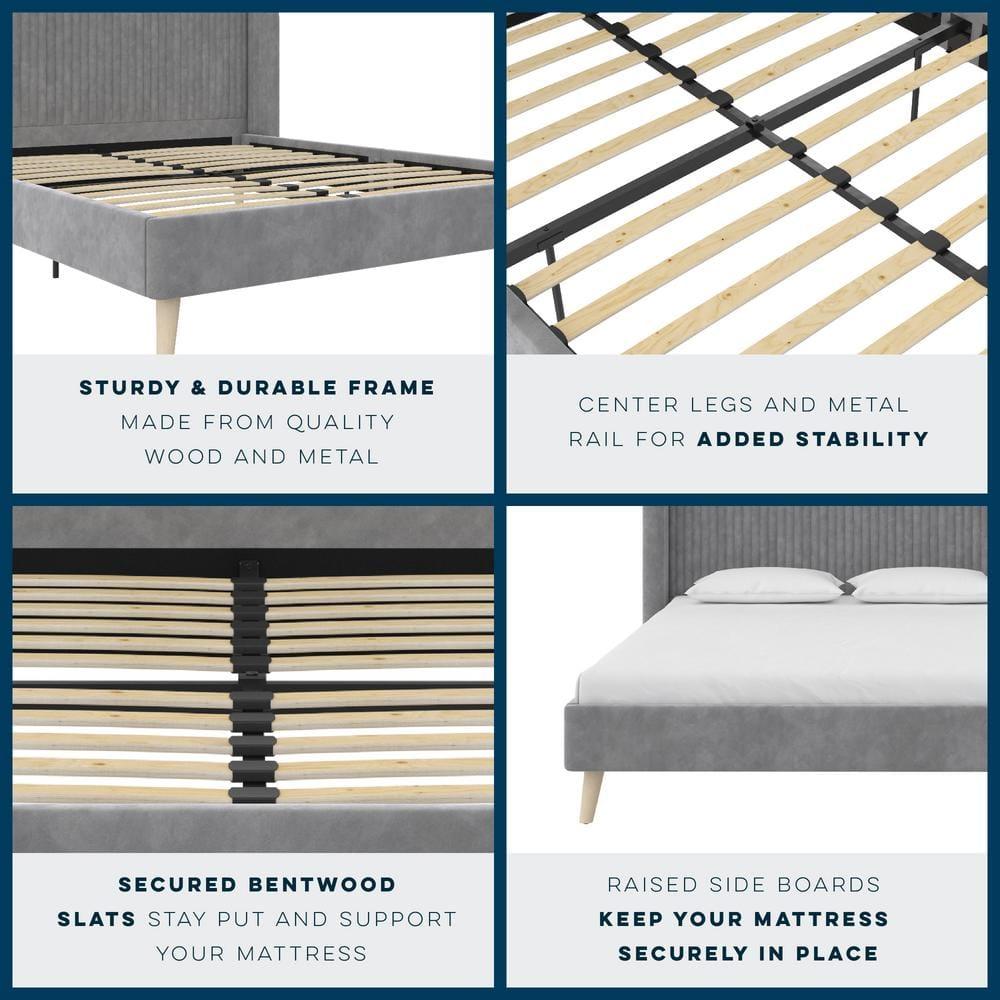 Holly Queen Size Upholstered Platform Bed