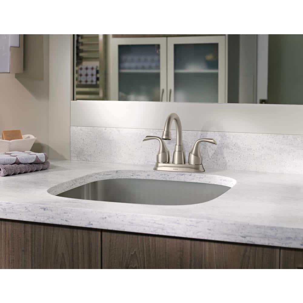 Moen Idora Centerset Bathroom Faucet with Drain Assembly 84115SRN