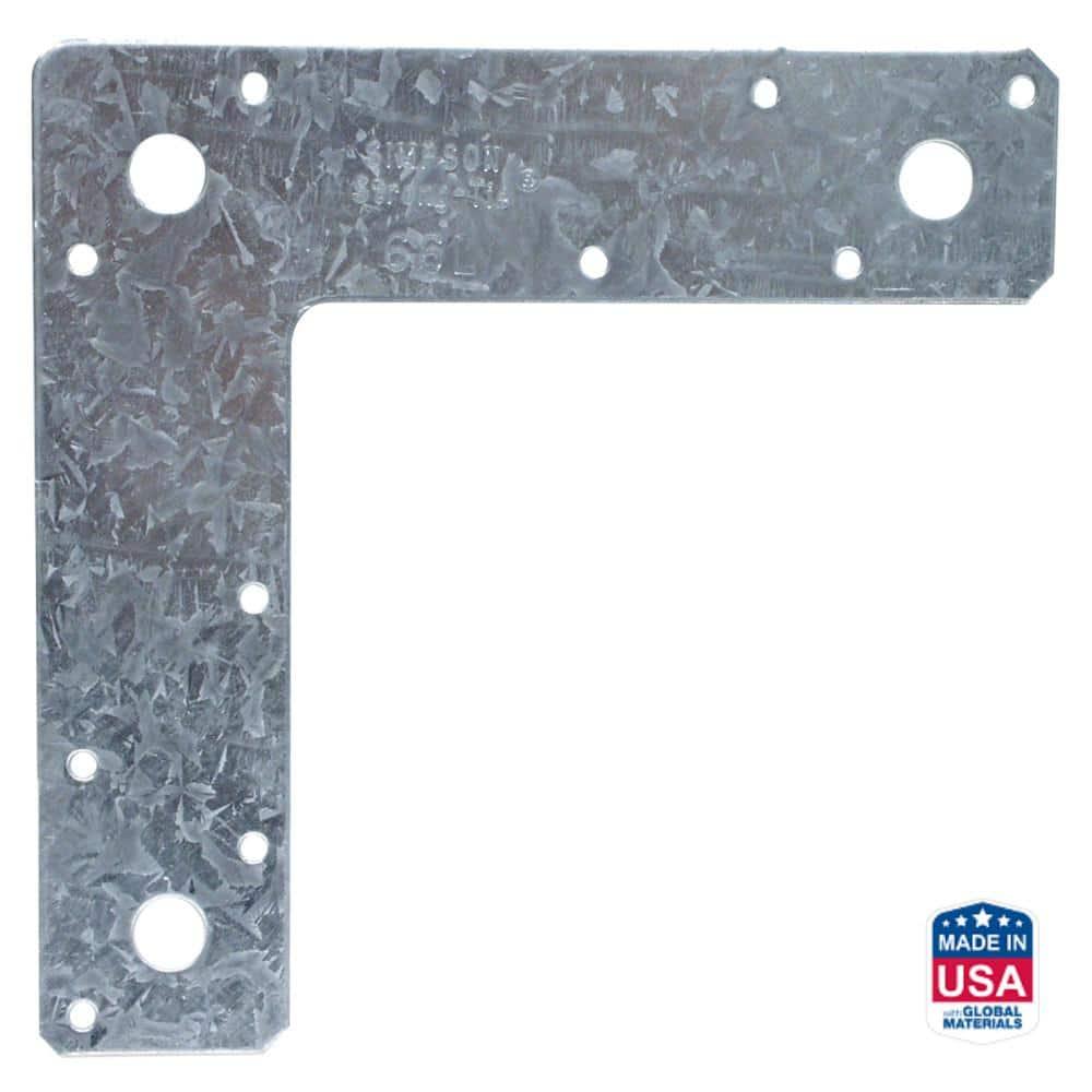 Simpson Strong-Tie 6 in. H X 6 in. W 14 Ga. Galvanized Steel L Strap