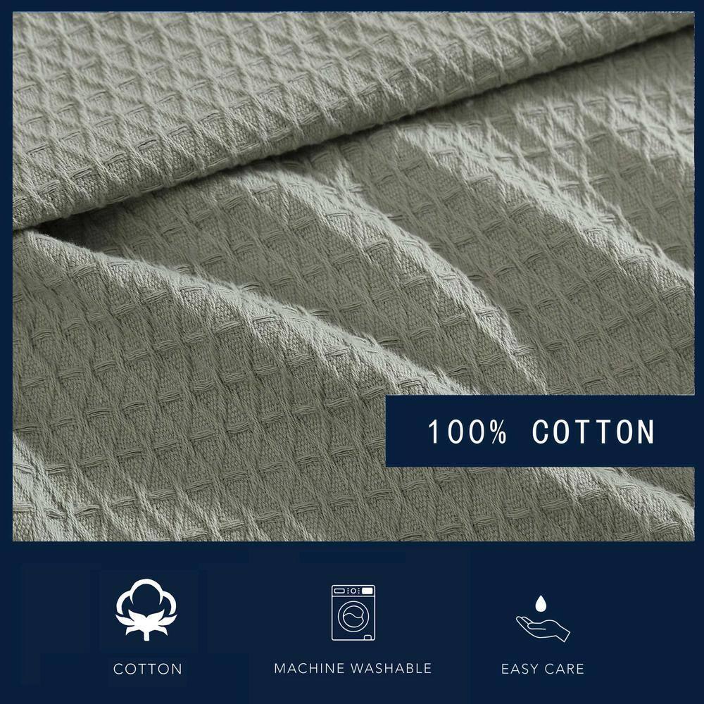 Nautica Nautica Baird Solid Cotton Reversible Blanket