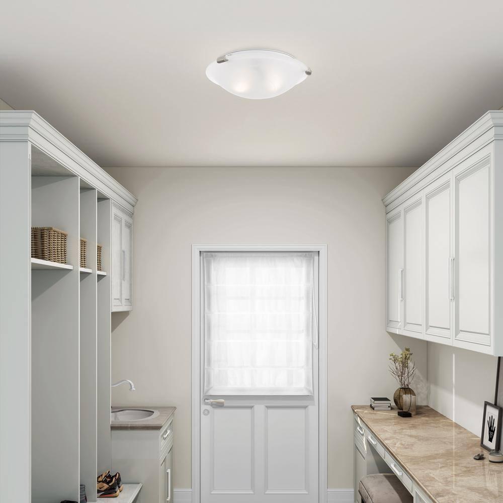 Livex Lighting Oasis 2 - Light Flush Mount in  Brushed Nickel