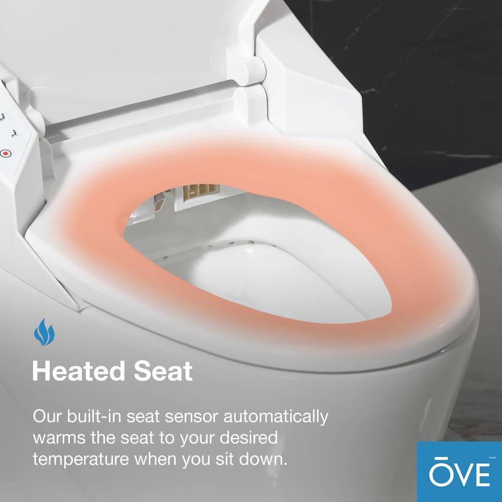 Ove Decors Virtuoso Tank Smart Toilet 1.28 GPF Elongated Bidet Toilet (Seat Included)