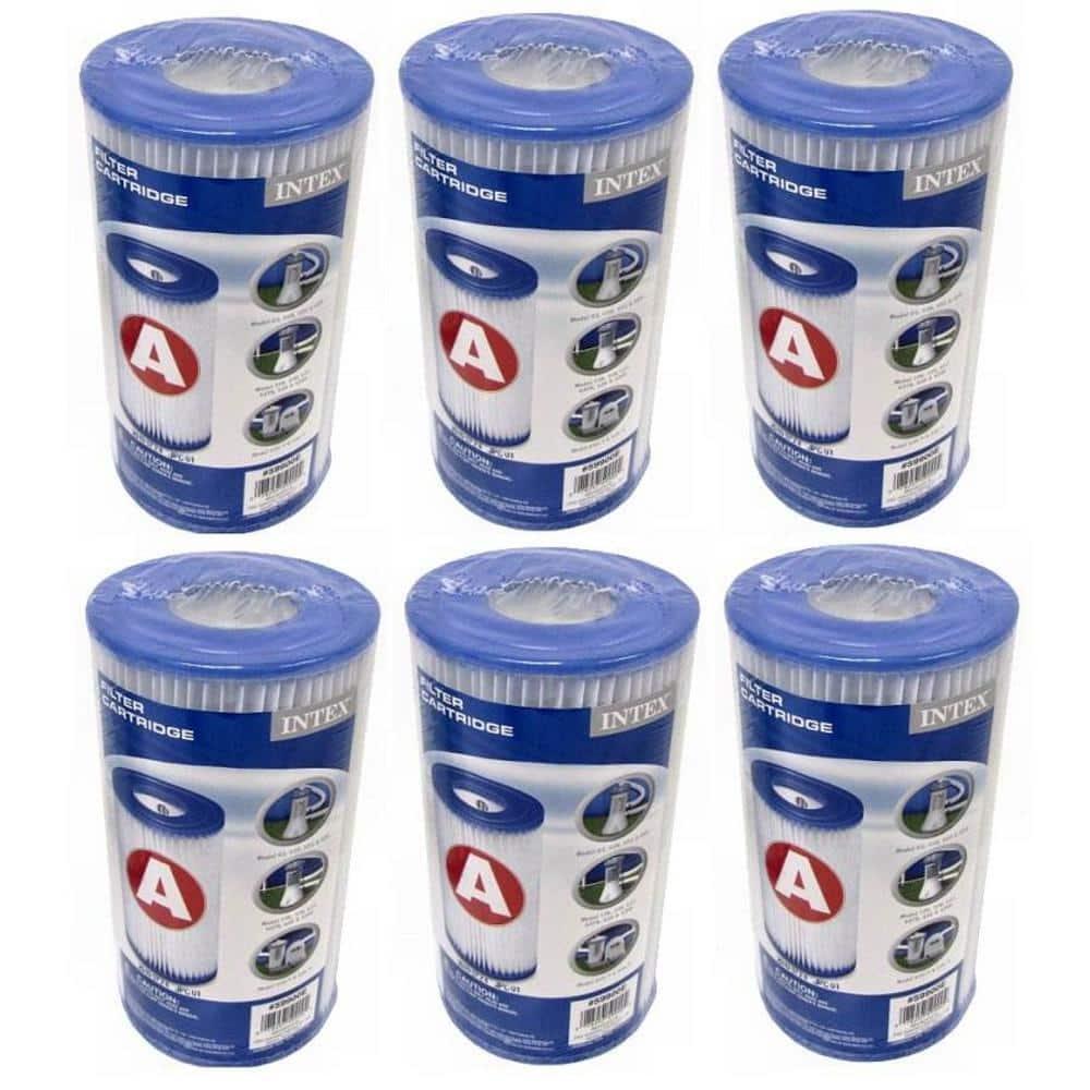 Intex 12ft x 30in Metal Frame Round Swimming Pool Set 530 GPH Pump & 6 A Filters