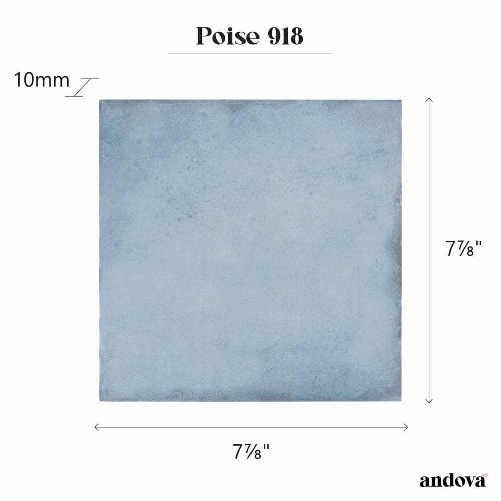 Poise 8-in. Zellige Look Glazed Porcelain Wall & Floor Tile