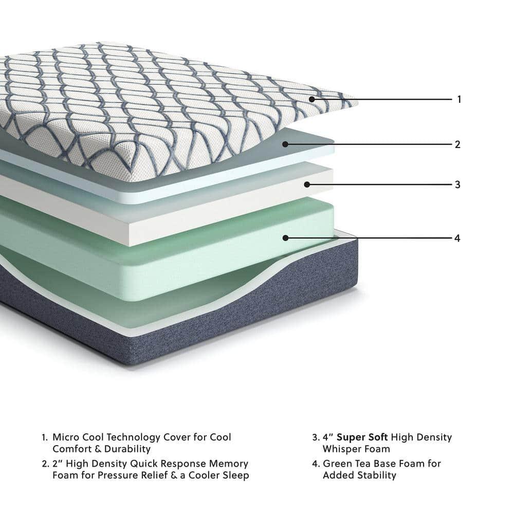 Signature Design by Ashley Signature Design By Ashley 12 Inch Chime Elite 2.0 12'' Plush Memory Foam Mattress