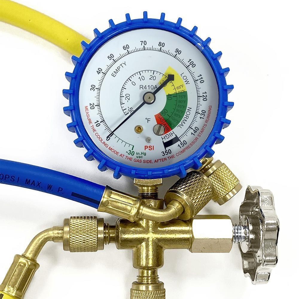 Mini Split 5/16 in. R410a Low Side Suction Charging Service Gauge Hose Set Port