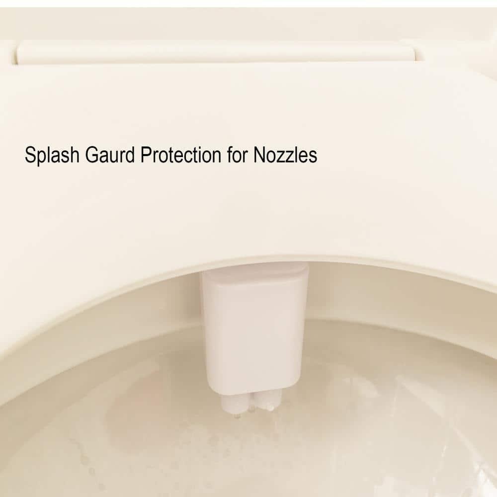 Push Button Bidet Attachment With Dual Nozzles