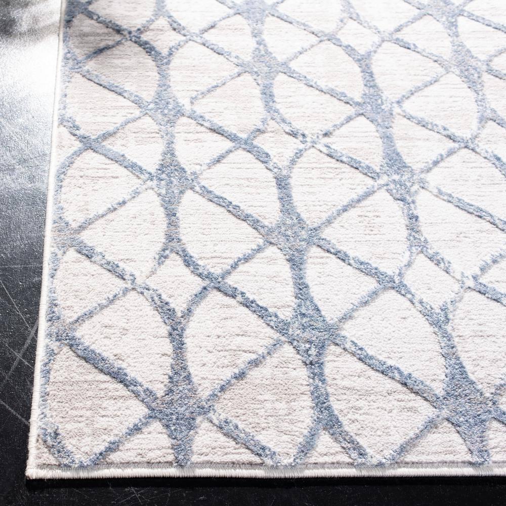 Amelia ALA792 Power Loomed Runner Rug - Grey/Blue - 2'2"x14' - Safavieh.