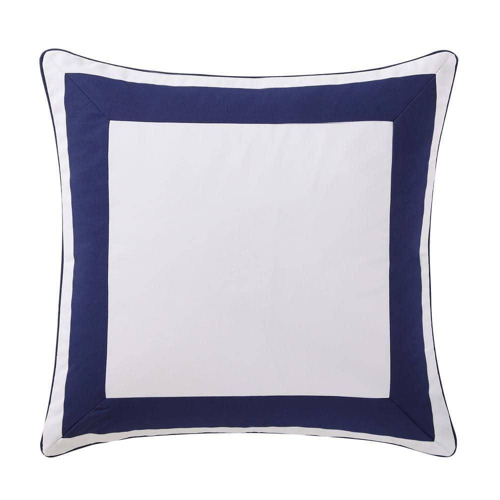 Euro Indienne Paisley Pillow Sham Navy/White - Oceanfront Resort