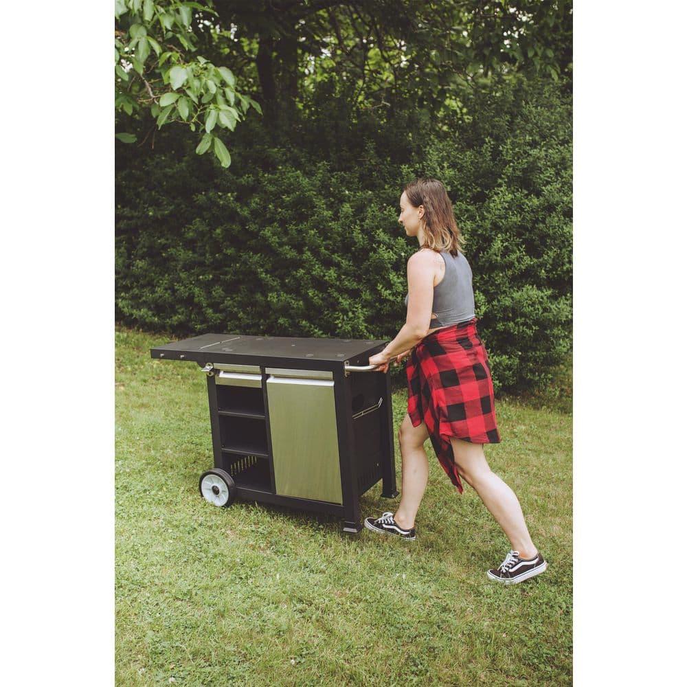Razor Universal Rolling Prep Cart for Portable Outdoor Griddle and Grills