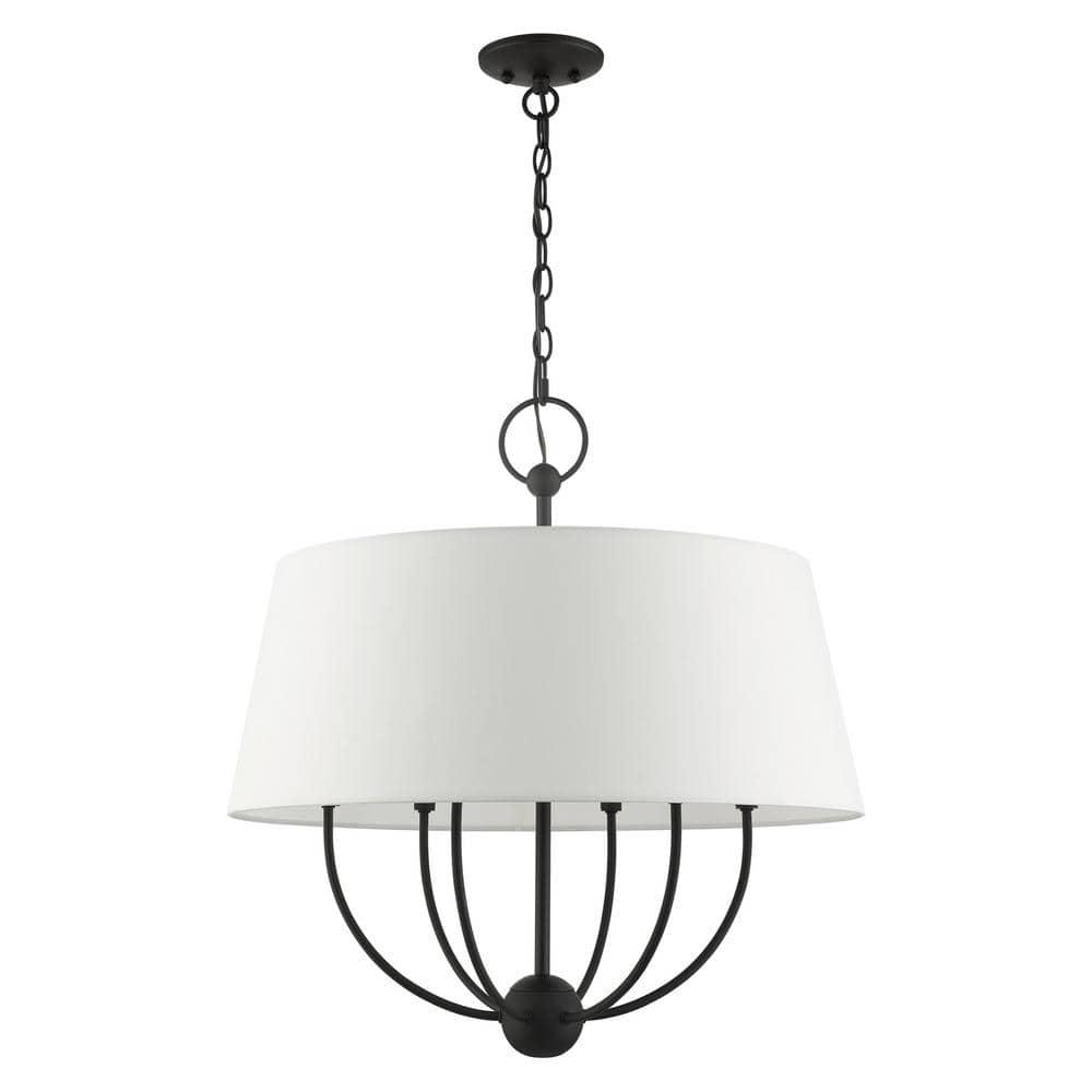 Livex Lighting Ridgecrest 6 - Light Pendant in  Black