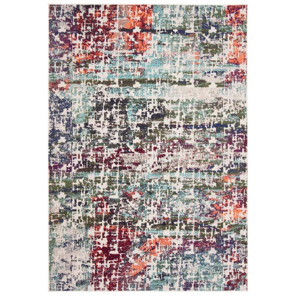 Madison MAD469 Power Loomed Indoor Area Rug - Blue/Green - 4'x6' - Safavieh