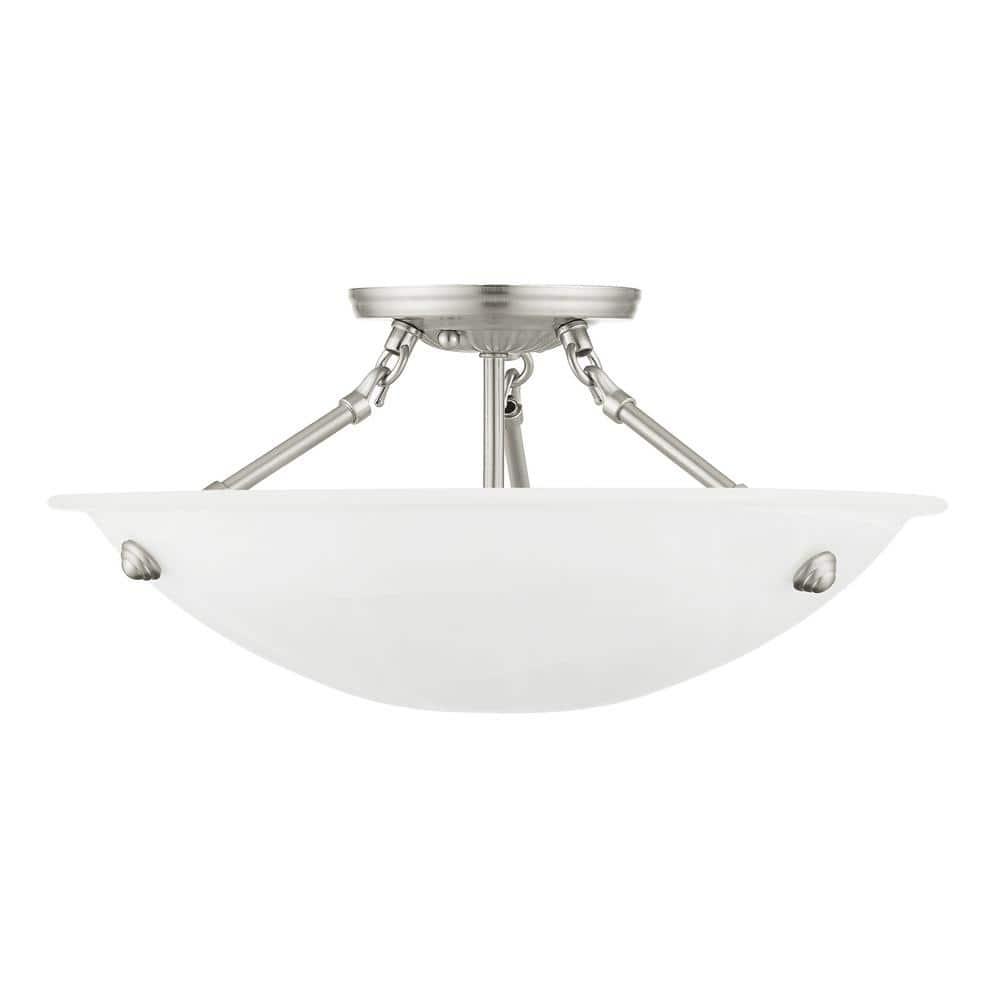 Livex Lighting - Oasis - 3 Light Flush Mount in Contemporary Style - 16 Inches