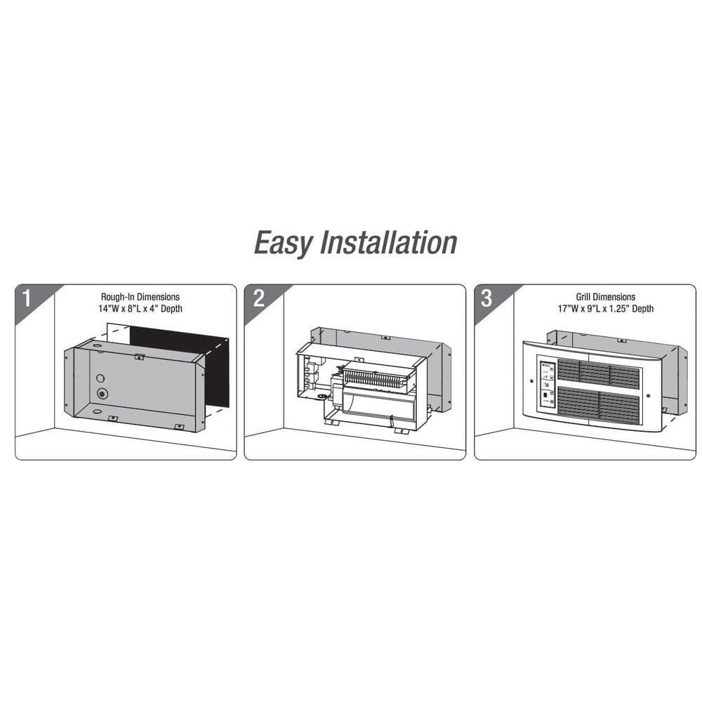 Px Eco 120V 1500W Smart Wall Heater - White Dove