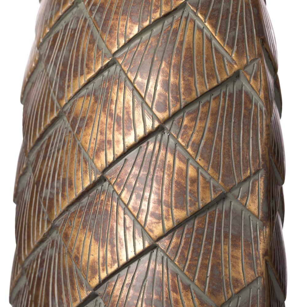 Uniquewise 37-inch-tall Cylinder Antique Floor Vase – Modern Living Room Decor - Ceramic Rustic Elegant Home Accent with Vintage Charm