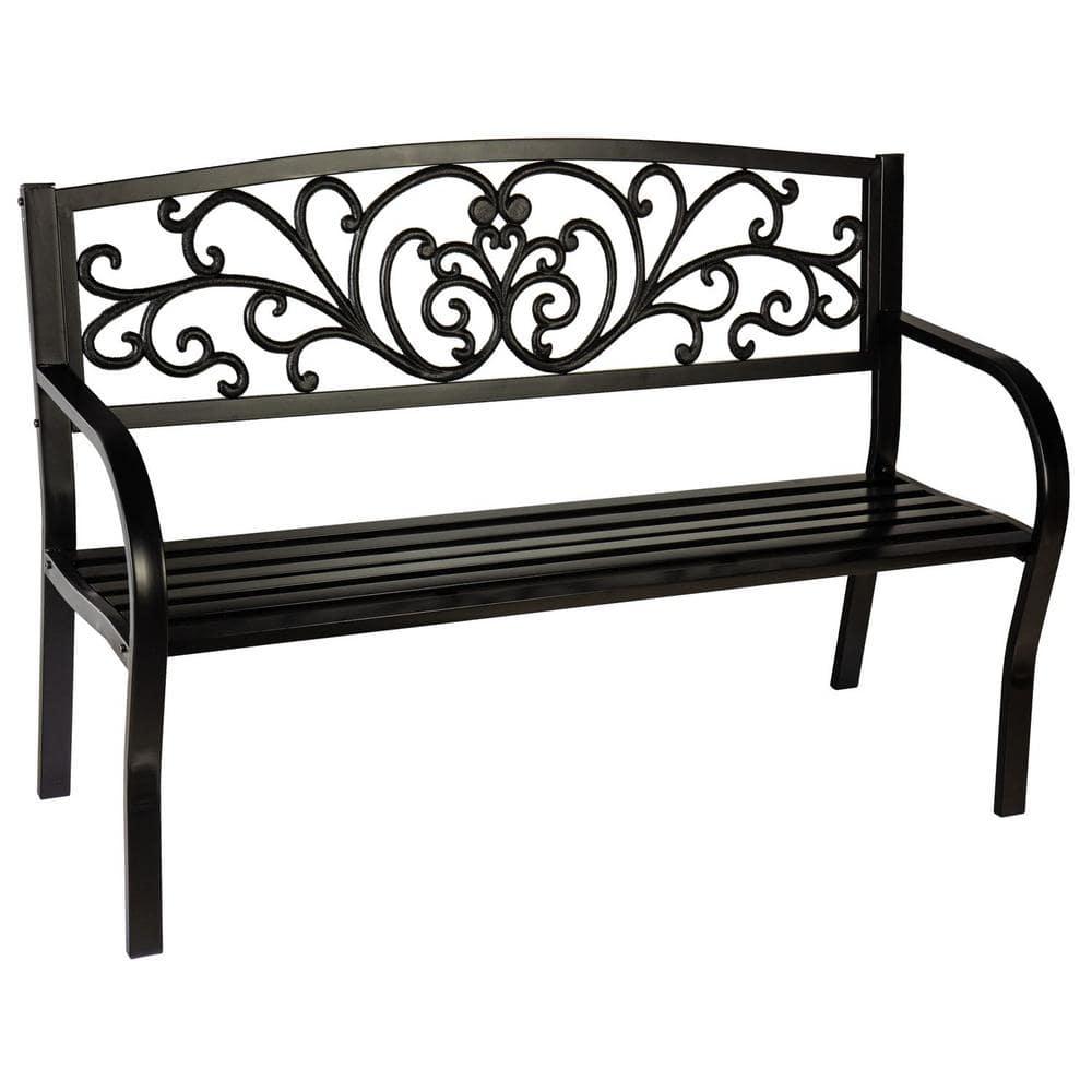 House of Hampton® Blooming Garden Metal Bench