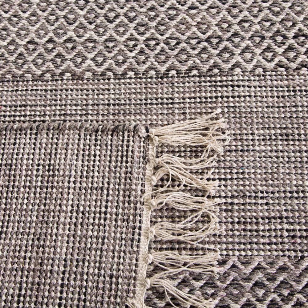 Montauk MTK330 Hand Woven Indoor Area Rug - Ivory/Anthracite - 8'x10' - Safavieh
