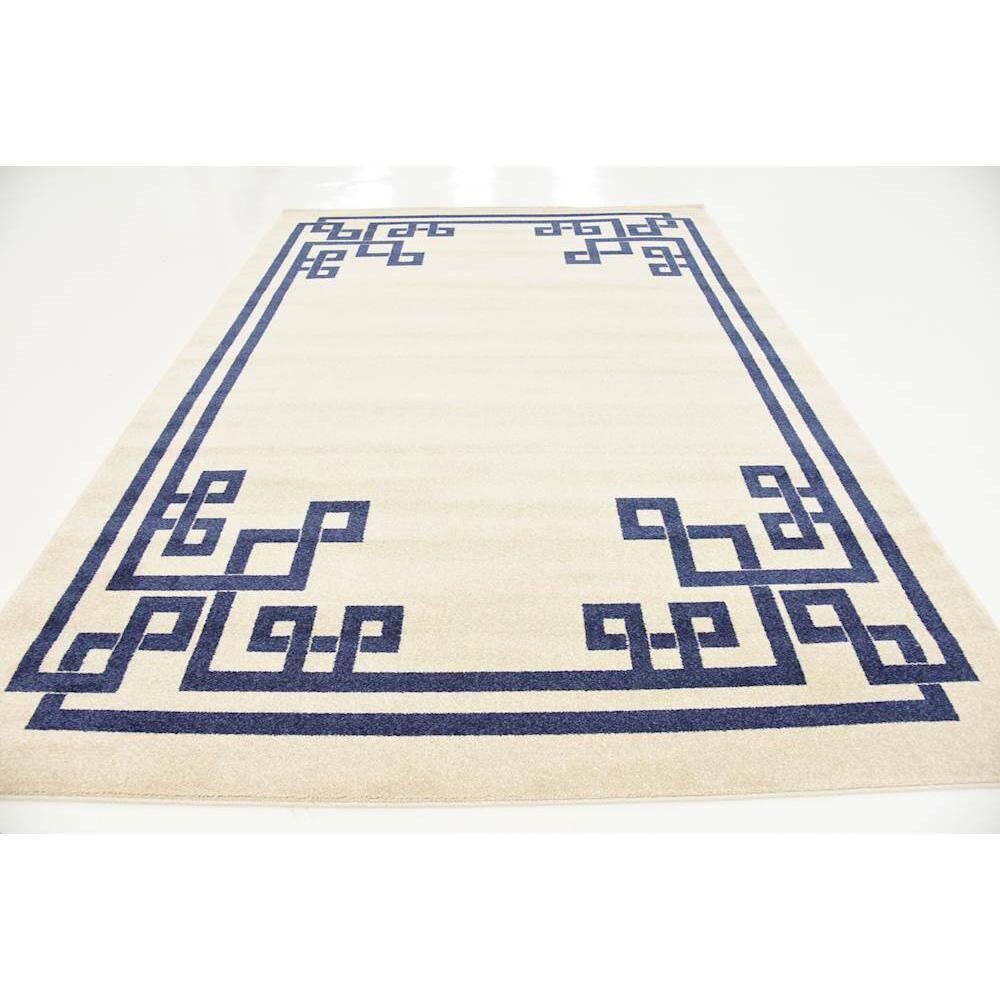 Athens Geometric Beige 7' 0 x 10' 0 Area Rug