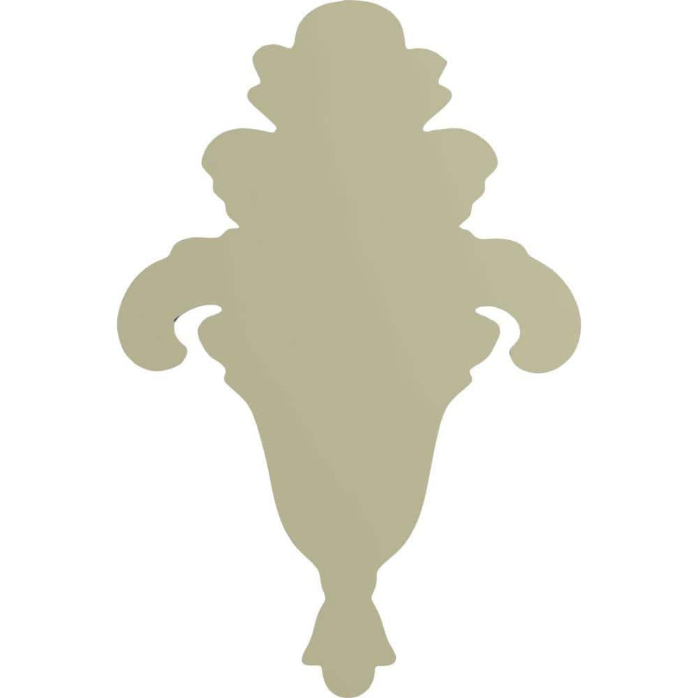 Small Primed Polyurethane Foliage Onlay Accent Piece