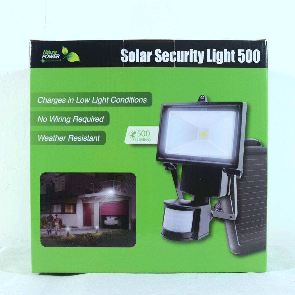 1 - Head LED Solar Powered Dusk to Dawn Outdoor Security Flood Light with Motion Sensor